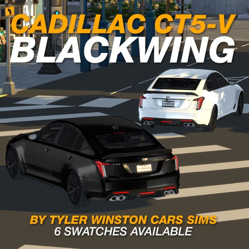 sims 4 cc tyler winston cars 2022 cadillac ct5 v blackwing 2