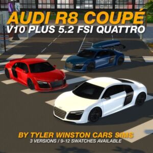 Tyler Winston Cars – Audi R8 Coupé V10 Plus 5.2 FSI Quattro Sims 4 CC