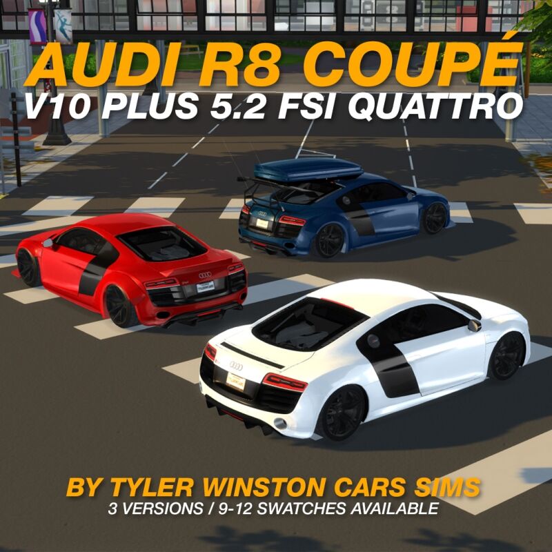 Tyler Winston Cars - Audi R8 Coupé V10 Plus 5.2 FSI Quattro 5 sims 4 cc tyler winston cars audi r8 coupe v10 plus 5 2 fsi quattro 2