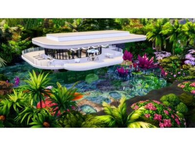 Underwater Modern Mansion: A Unique Residential Design Sims 4 CC