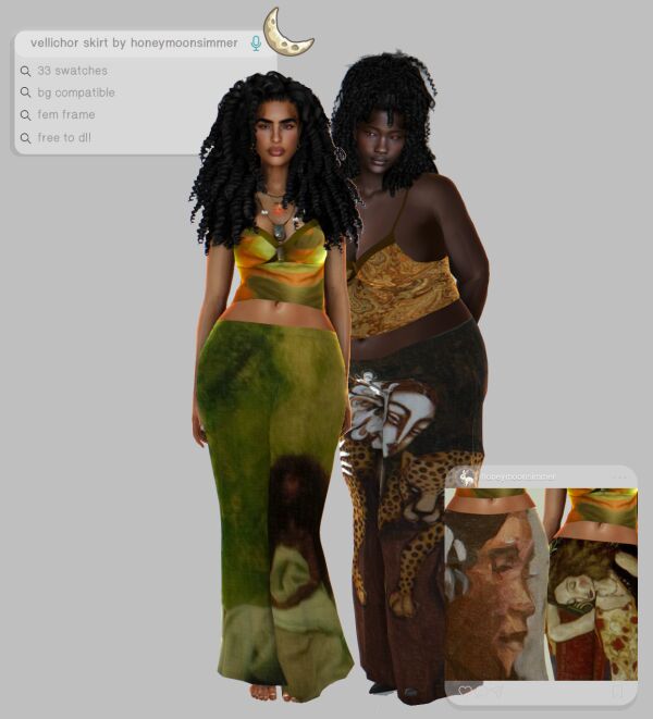 Vellichor Skirt: A Stylish Addition 1 Vellichor Skirt: A Stylish Addition Sims 4 CC