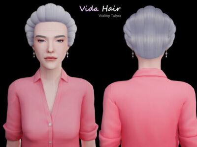Vida Hair By Valley Tulya Sims 4 CC