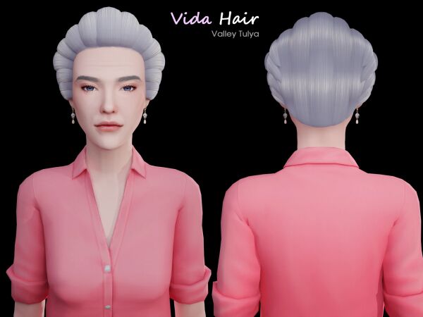 Vida Hair By Valley Tulya 1 Vida Hair By Valley Tulya Sims 4 CC