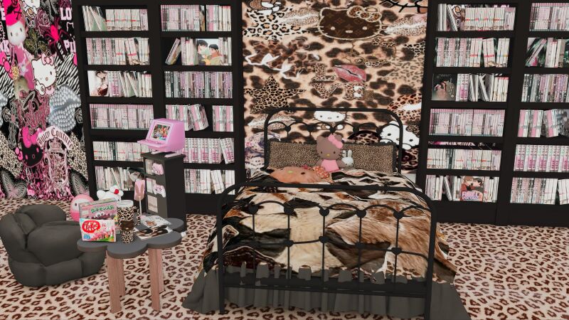 Waifu Bedroom by Darkwaifu 3 sims 4 cc waifu bedroom by darkwaifu 3