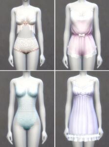 Wedding Night Mini Set by Leandreah Sims 4 CC
