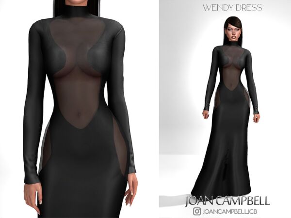 Stunning Wendy Dress by Joan Campbell 1 Stunning Wendy Dress by Joan Campbell Sims 4 CC