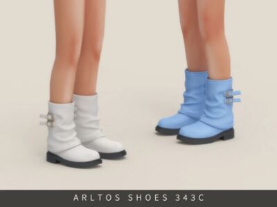 Stylish Western Boots for Kids Sims 4 CC