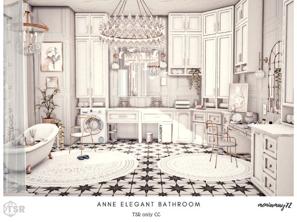 Classy White Bathroom Design 1 Classy White Bathroom Design Sims 4 CC