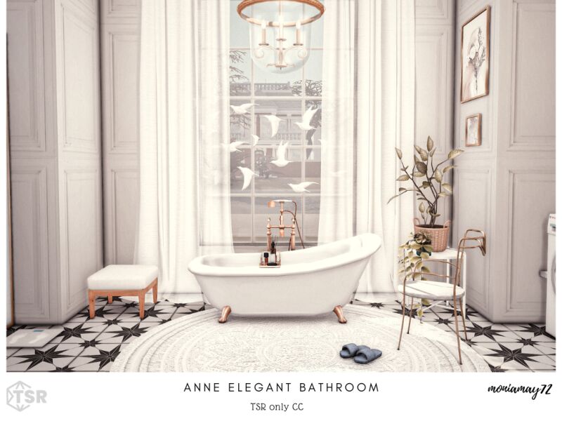 Classy White Bathroom Design 6 sims 4 cc white classy bathroom 3