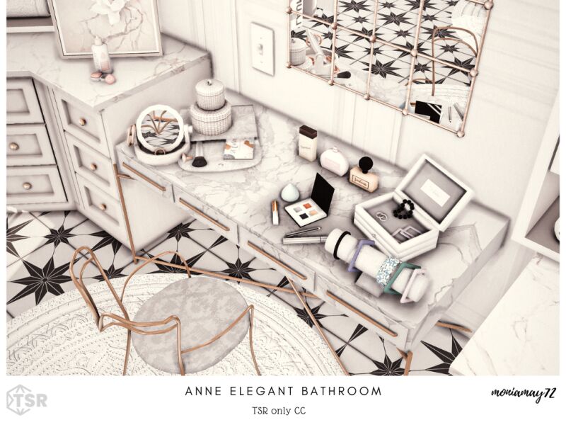 Classy White Bathroom Design 2 sims 4 cc white classy bathroom 4