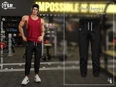 Comfortable Joggers for Men Sims 4 CC