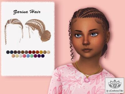 Zarina Hair: Stylish Maxis Match for All Ages Sims 4 CC