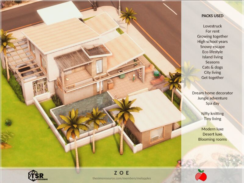 Zoe - No CC by Melapples 4 sims 4 cc zoe no cc by melapples 7