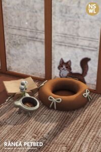 Cute New Pet Bed by Nostylexwoodland Sims 4 CC