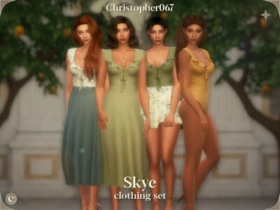 Cute Skye Clothing Set Released! Sims 4 CC